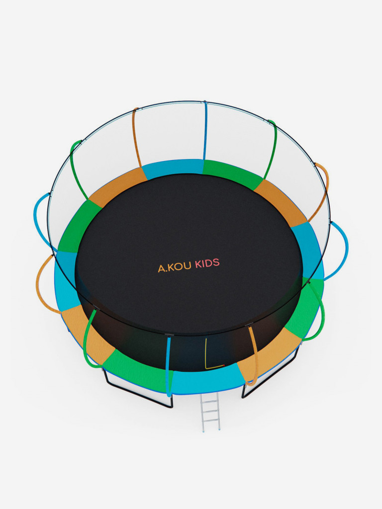 Батут с сеткой DFC A.KOU KIDS 16ft с лестницей (2 короба)