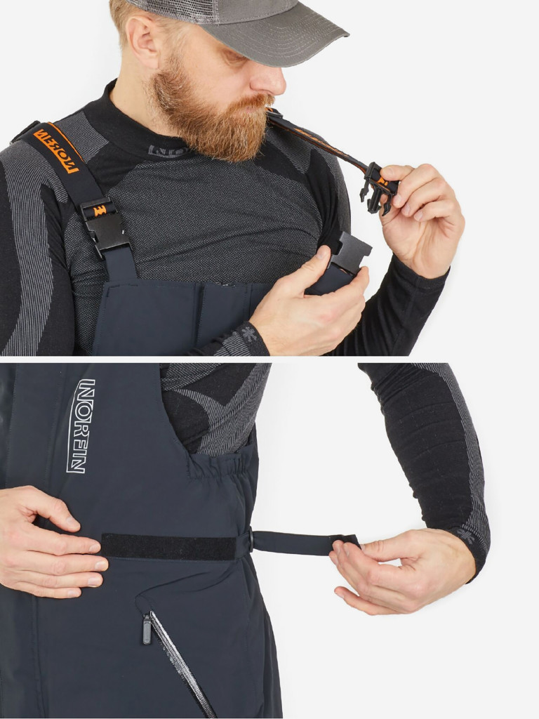 Полукомбинезон мужской Norfin REBEL PRO PANTS для охоты и рыбалки