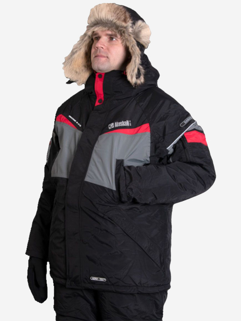 Куртка мужская зимняя Alaskan DAKOTA черная для рыбалки и охоты