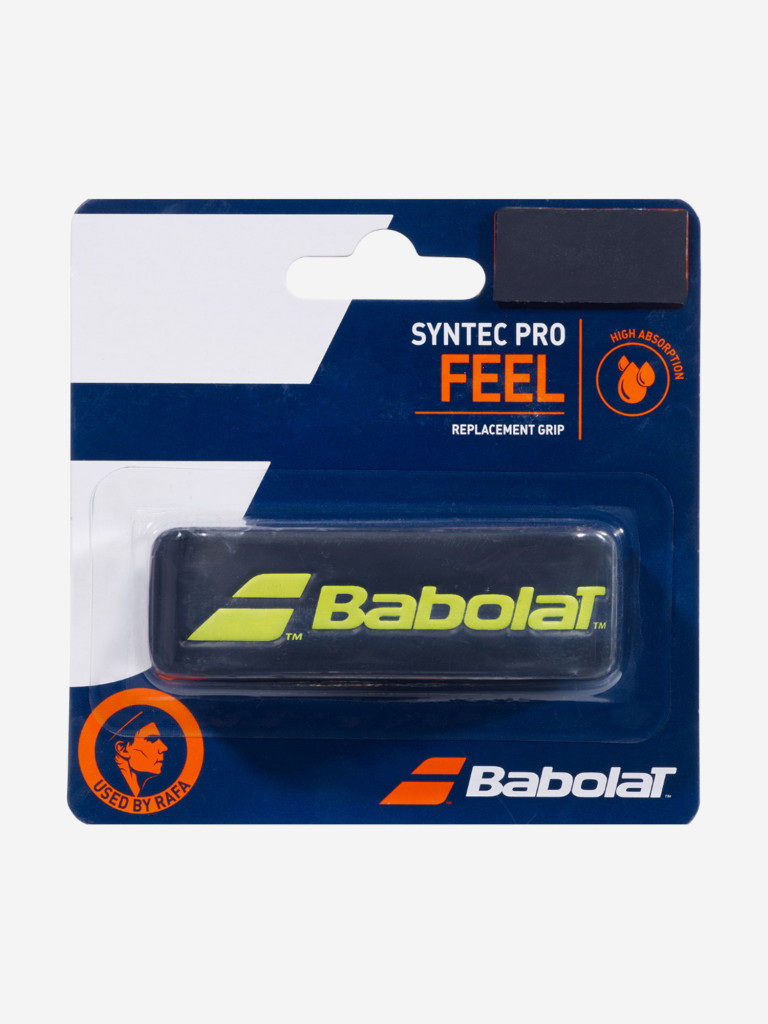 Грип базовый Babolat SYNTEC PRO Х 1, черный/флуоресцентно-желтый (232)