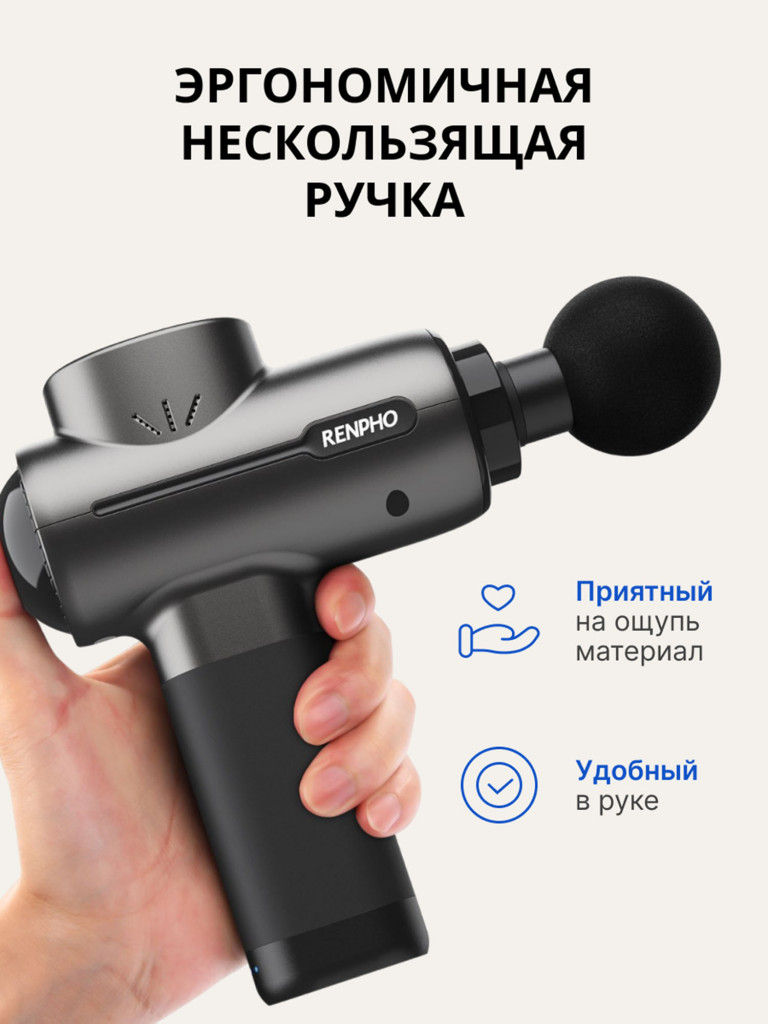 Перкуссионный массажер для тела Renpho Active RP-GM171