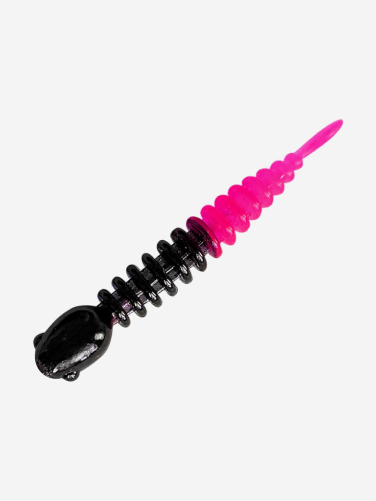 Силикон TROUT LURE (SANSAN) в банке, GOLOVASTIK 50, СЫР, COL. 17 (Black-Pink), (12шт)