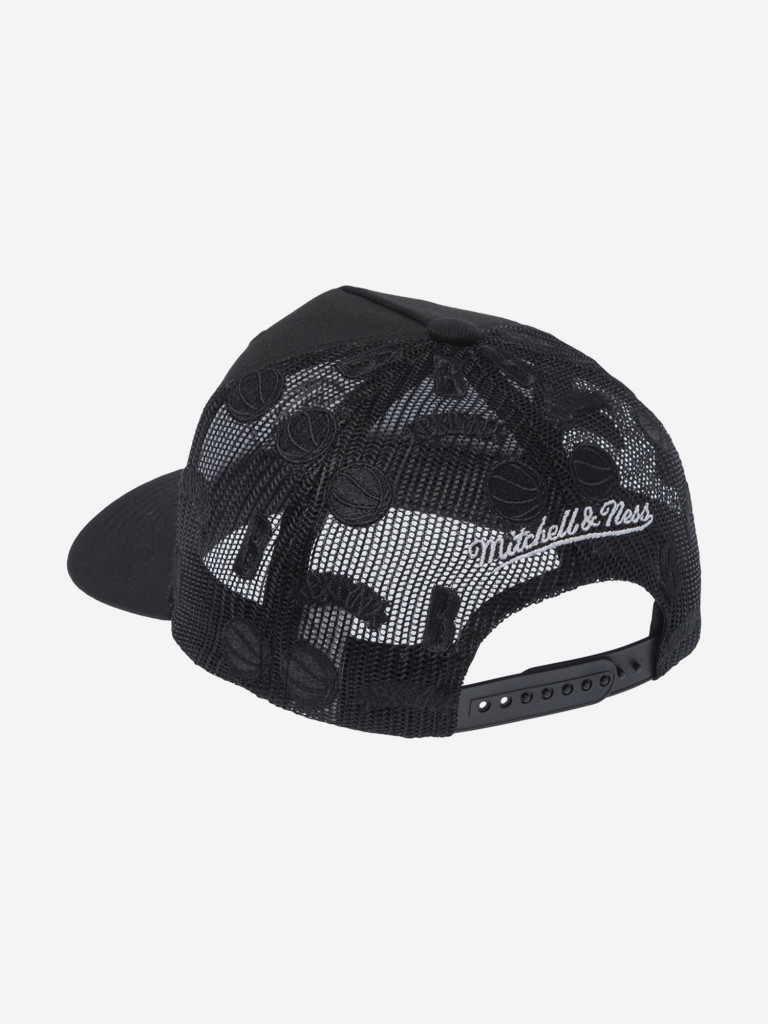 Бейсболка с сеточкой MITCHELL NESS HHSS7632-BNEYYPPPBLCK Brooklyn Nets NBA