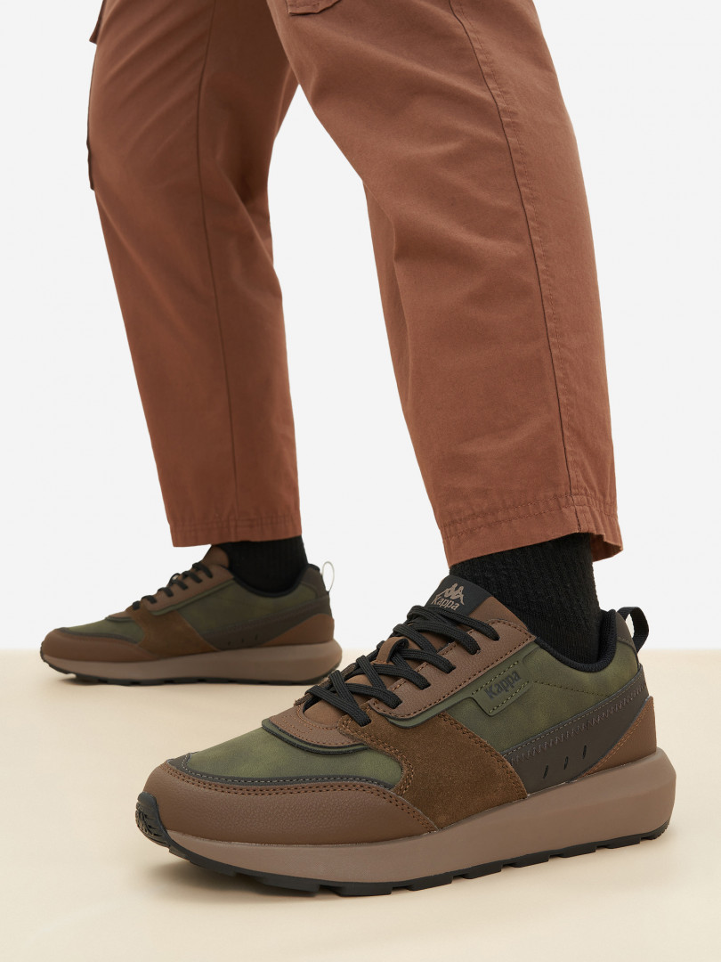 фото Кроссовки мужские kappa authentic run, зеленый
