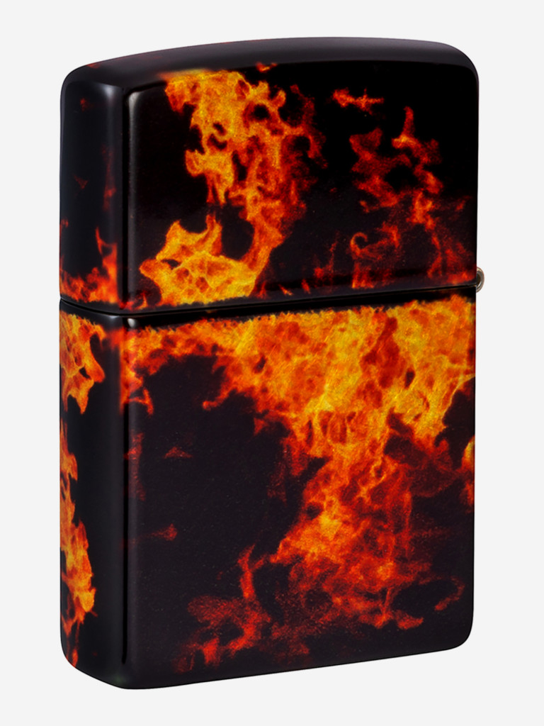 Зажигалка бензиновая ветроустойчивая Zippo Fusion Inferno Design 540 Tumbled Brass