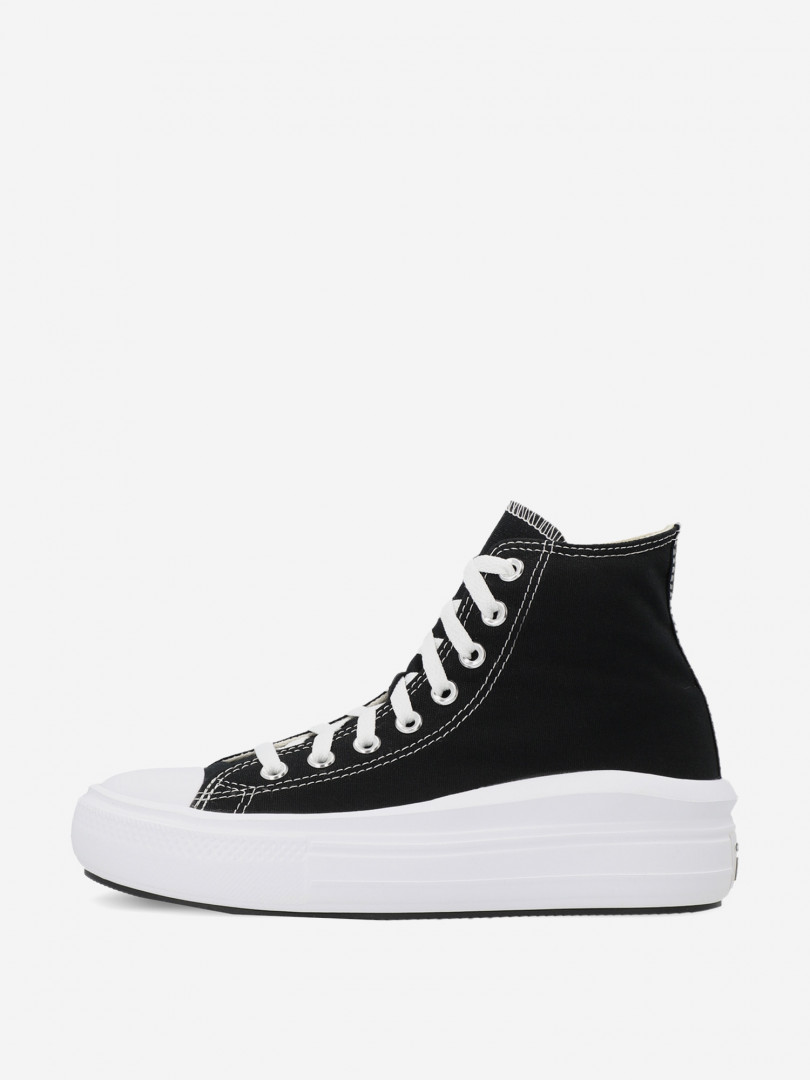 фото Кеды женские converse chuck taylor all star move, черный