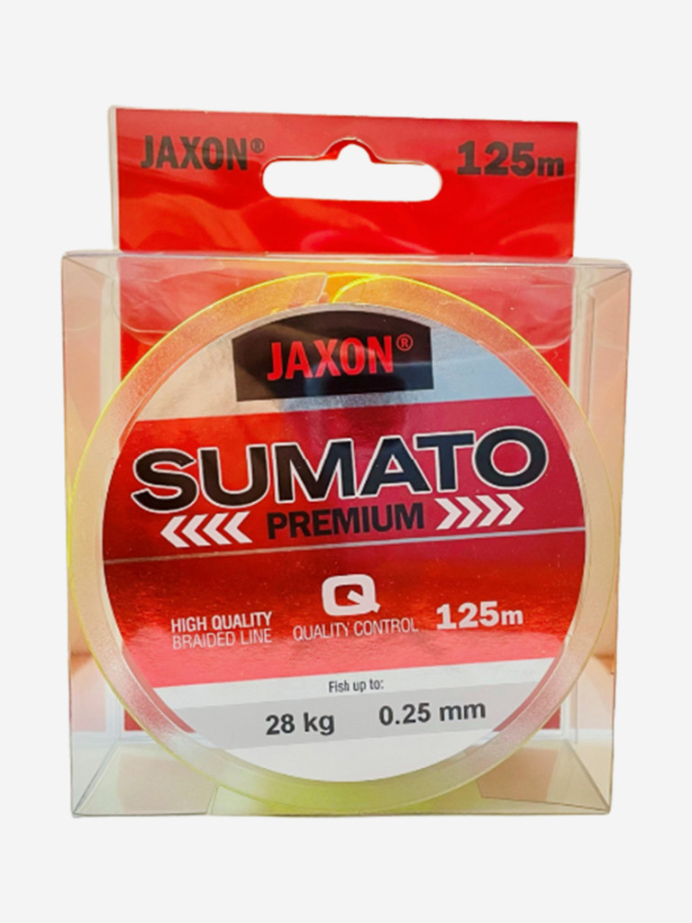 Плетеный шнур для спиннинга Jaxon Sumato 4x 125 метров желтый 0.10 мм 7 кг