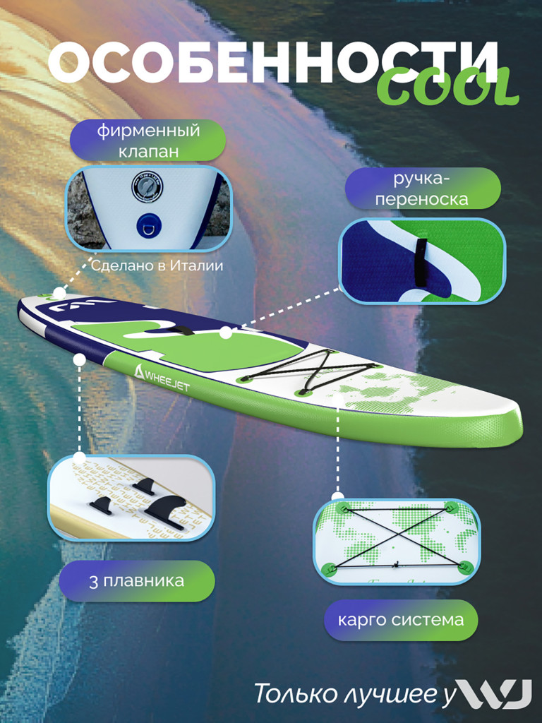 SUP-доска WheeJet EasyJet Violet Reef 320x81x15