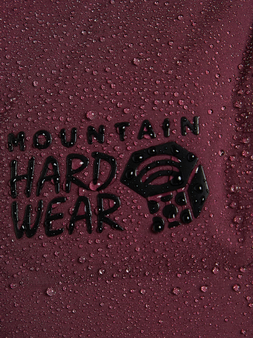 фото Пуховик женский mountain hardwear stretchdown, красный