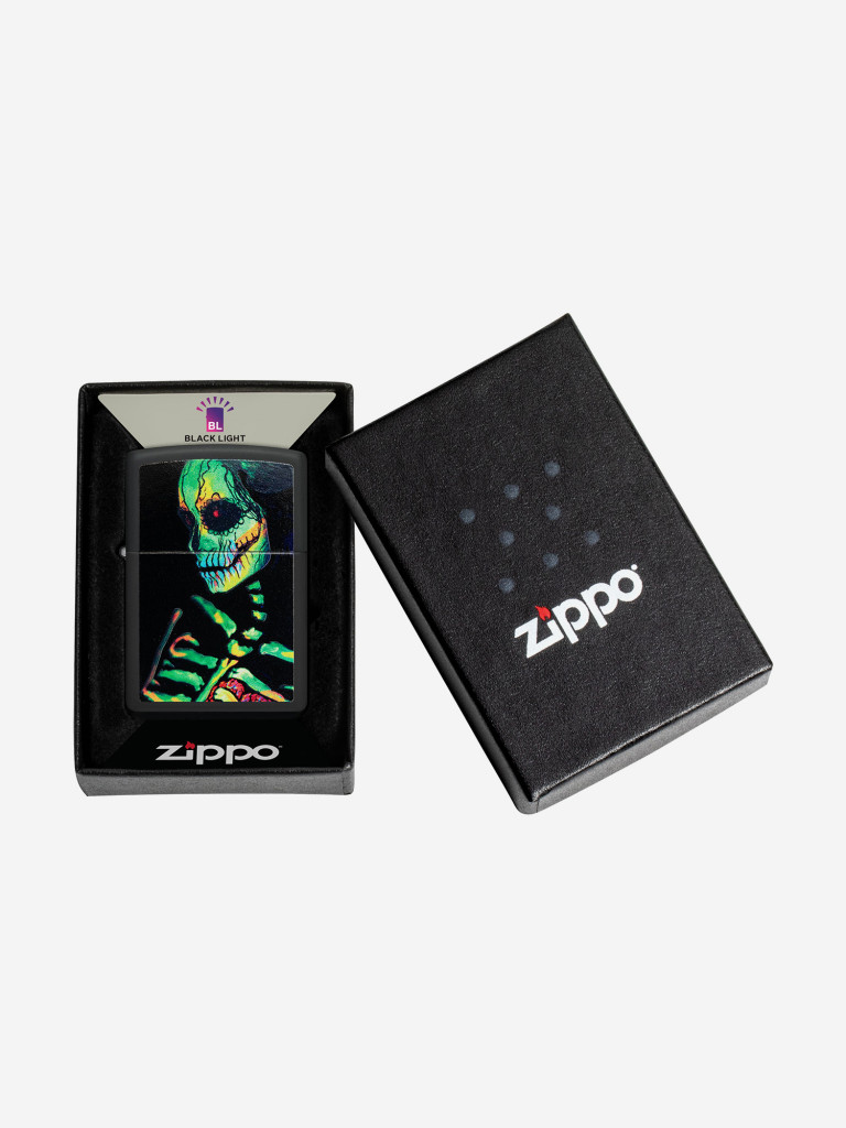 Зажигалка бензиновая ZIPPO 48761 Sugar Skeleton