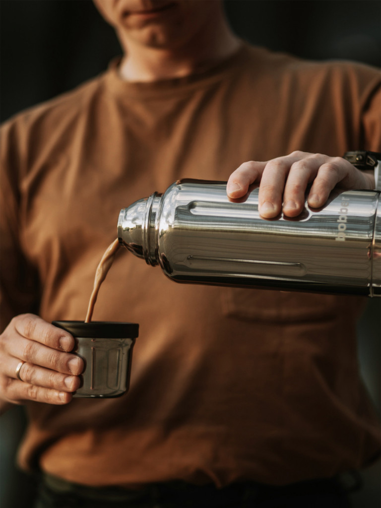 Термос вакуумный для напитков BOBBER Flask 770 мл, тепло до 36 часов, зеркальный