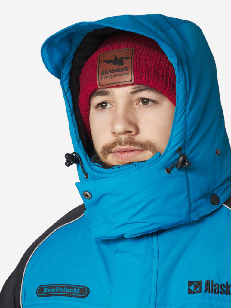 Костюм зимний Alaskan New Polar M синий/черный (куртка+полукомбинезон) для рыбалки и охоты
