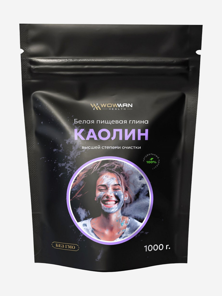 Каолин пищевой WowMan KAOLIN1003, 1000г