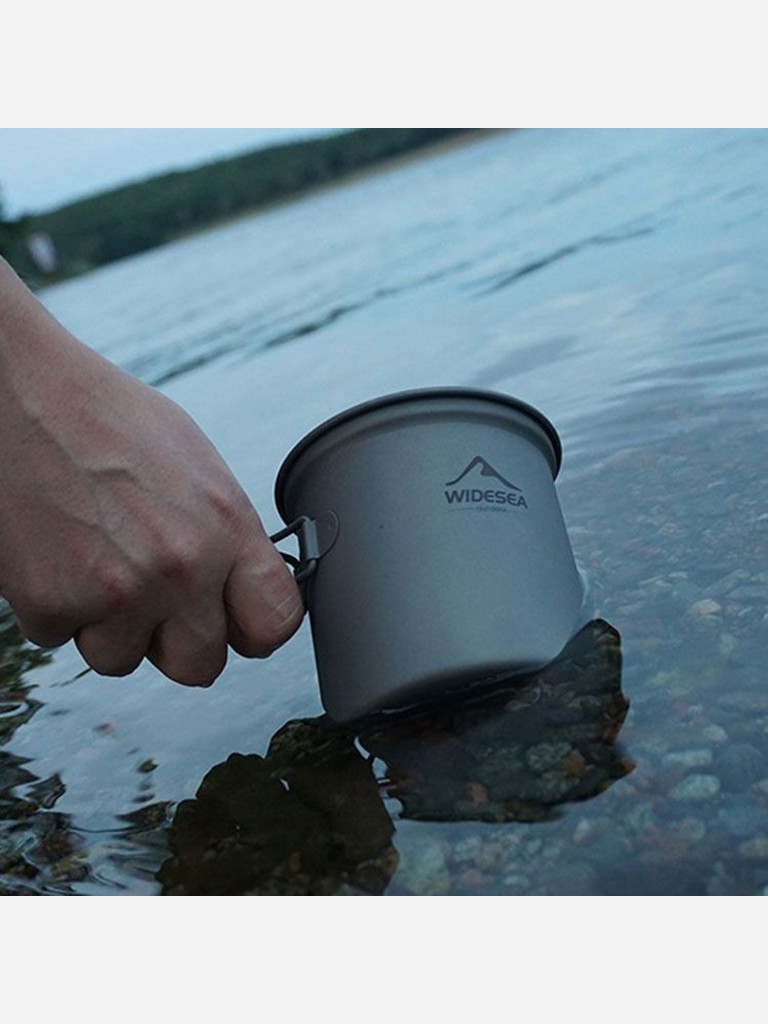 Титановый котелок Widesea