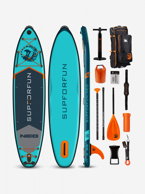 Cап борд надувной SUPFORFUN NEO 11 335х81х15 в максимальной комплектации.