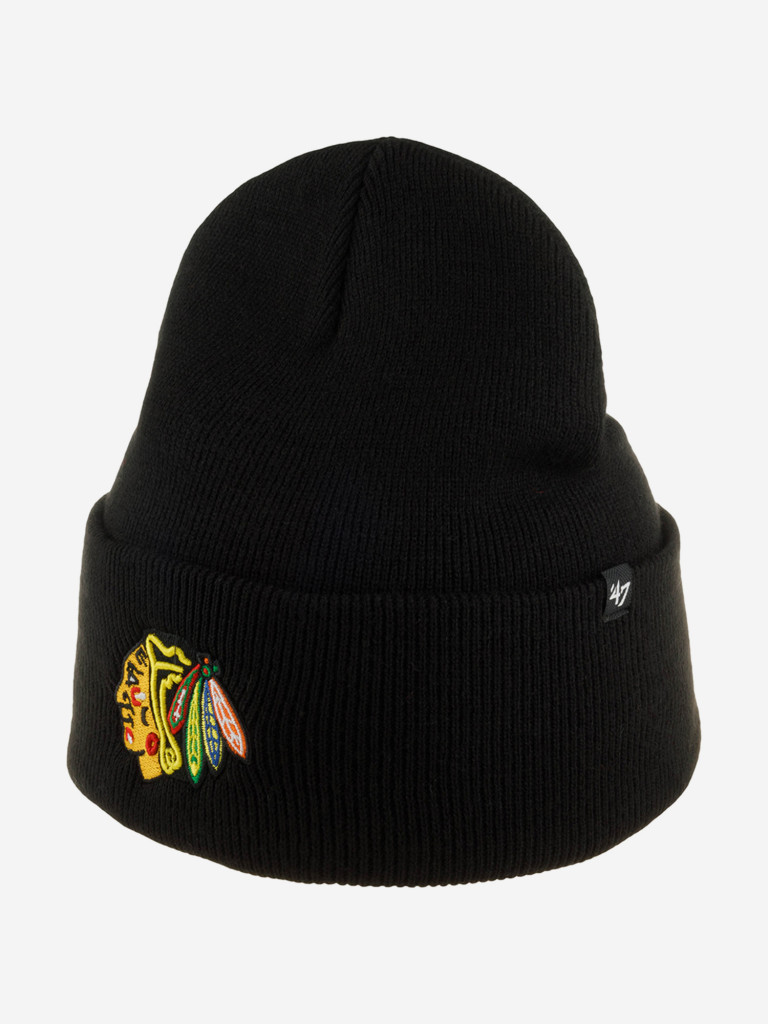 Шапка с отворотом 47 BRAND H-HYMKR04ACE-BKA Chicago Blackhawks NHL (черный)