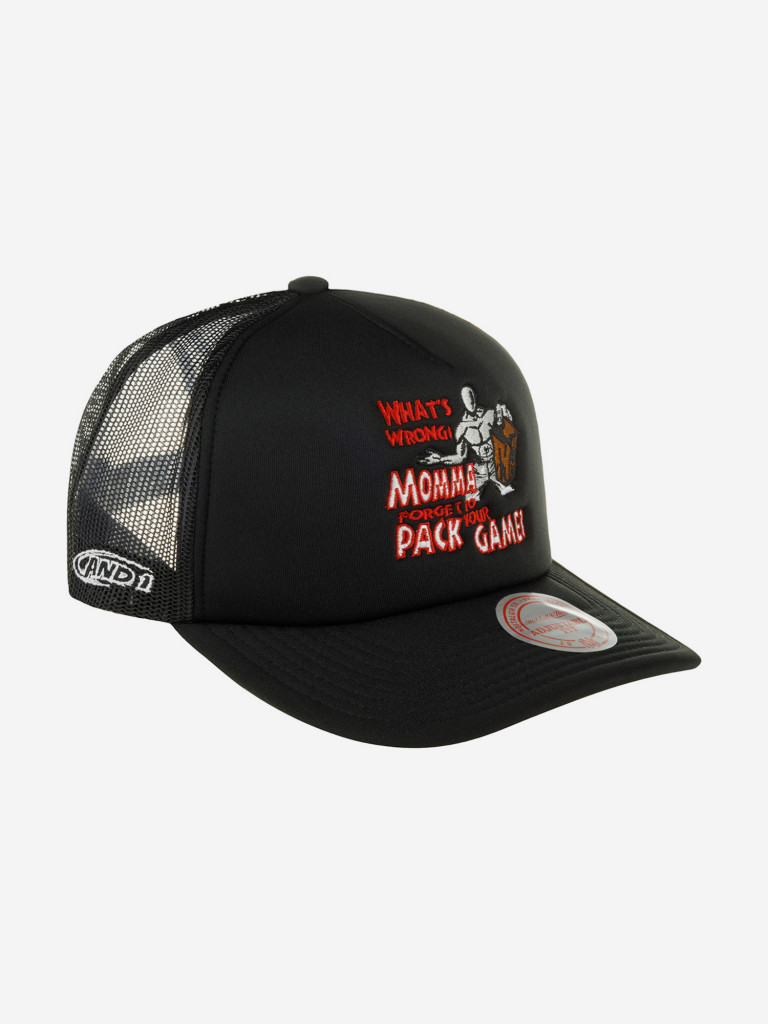 Бейсболка с сеточкой MITCHELL NESS HHSS6883-CLBYYPPPBLCK And 1 (черный)