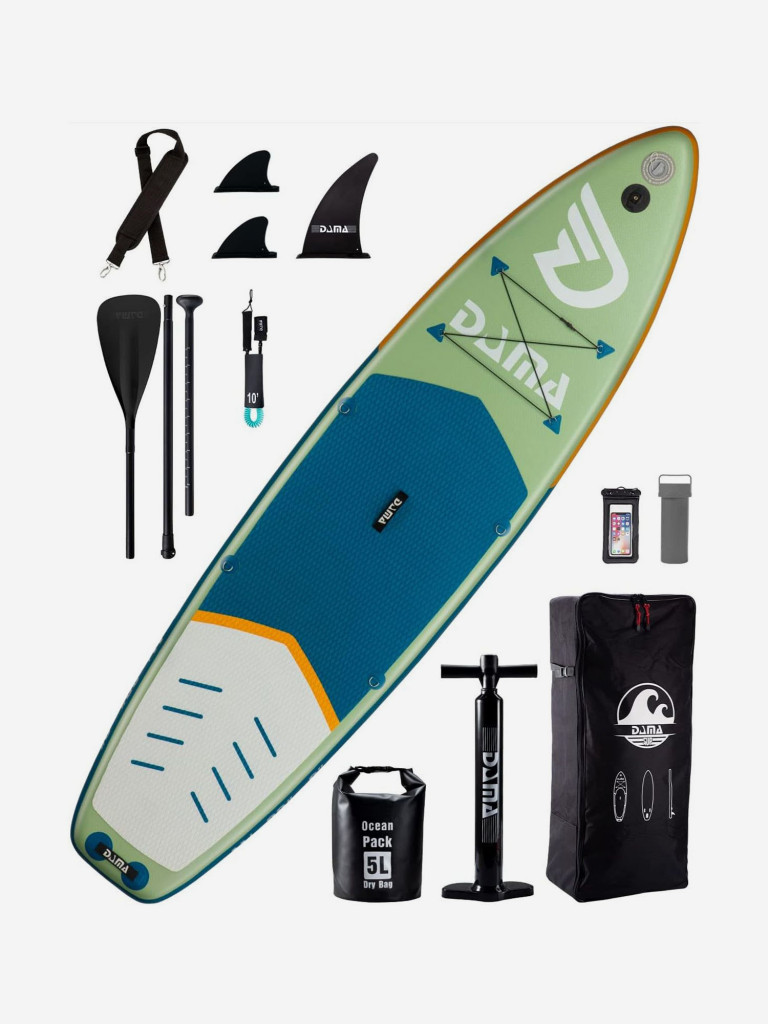 Надувная двухслойная SUP-доска DAMA Fresh Water Single, 11'x33"x6" 335*84*15 см, сапборд