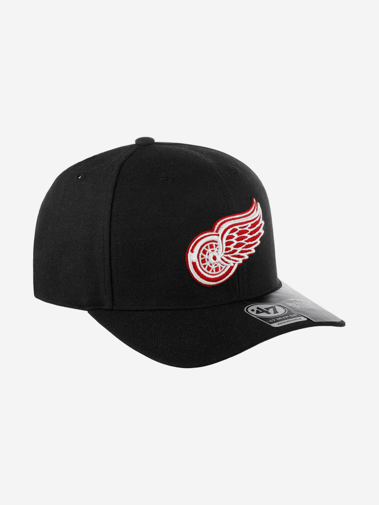 Бейсболка 47 BRAND H-CLZOE05WBP Detroit Red Wings NHL (черный)