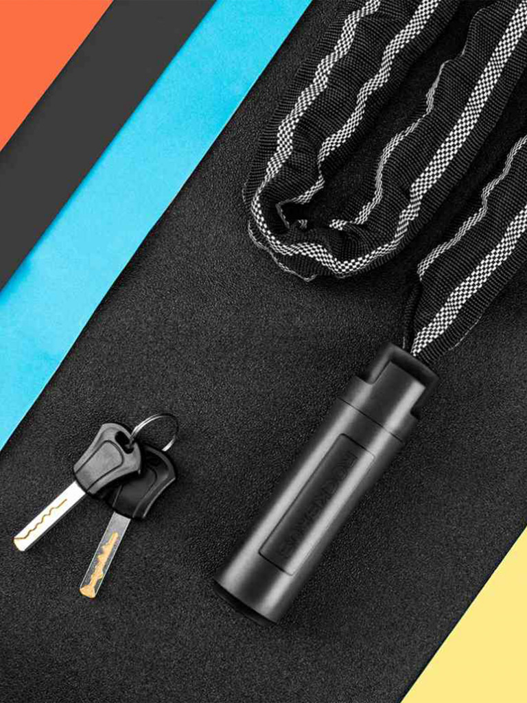 Цепь противоугонная для велосипеда Rockbros LCXR0100