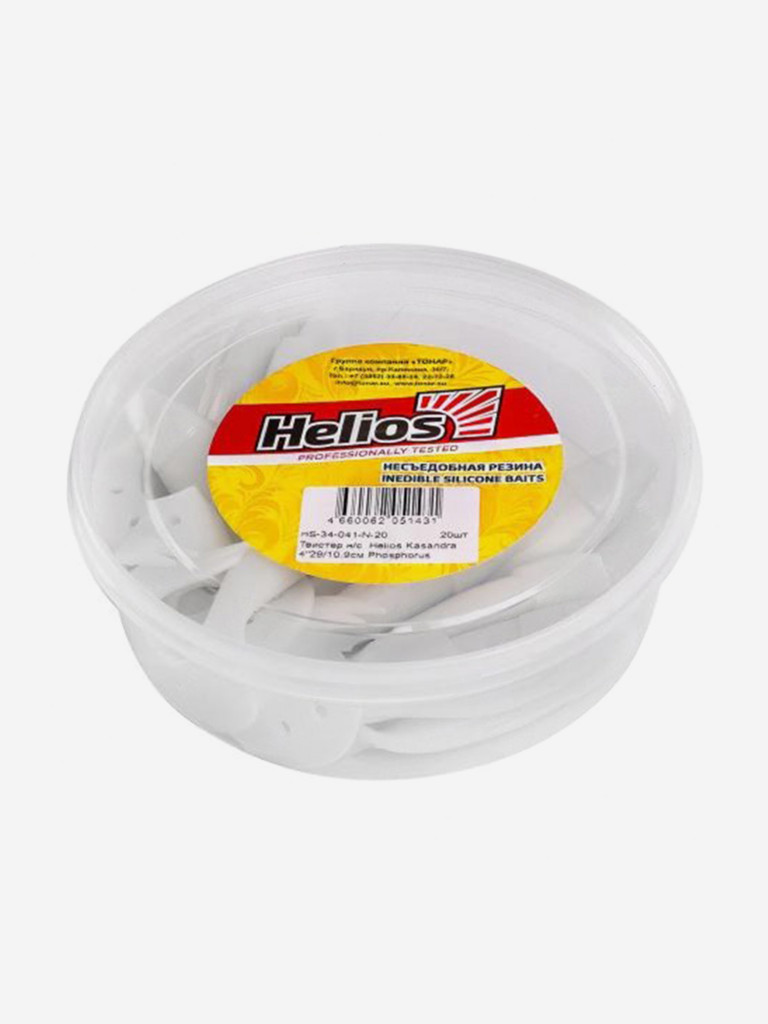 Мягкая приманка Helios Kasandra, 4"29/10,9 см, Phosphorus, 20 штук (HS-34-041-N-20)