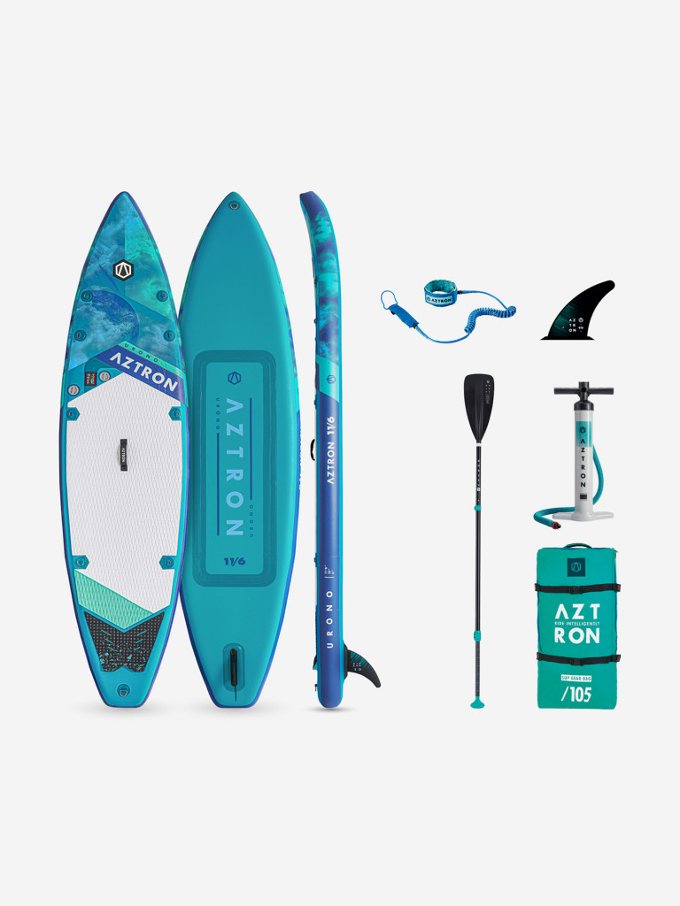 SUP-доска Aztron URONO 11'6", надувная, туринговая, двухслойная, 350х81х15 см, до 150 кг