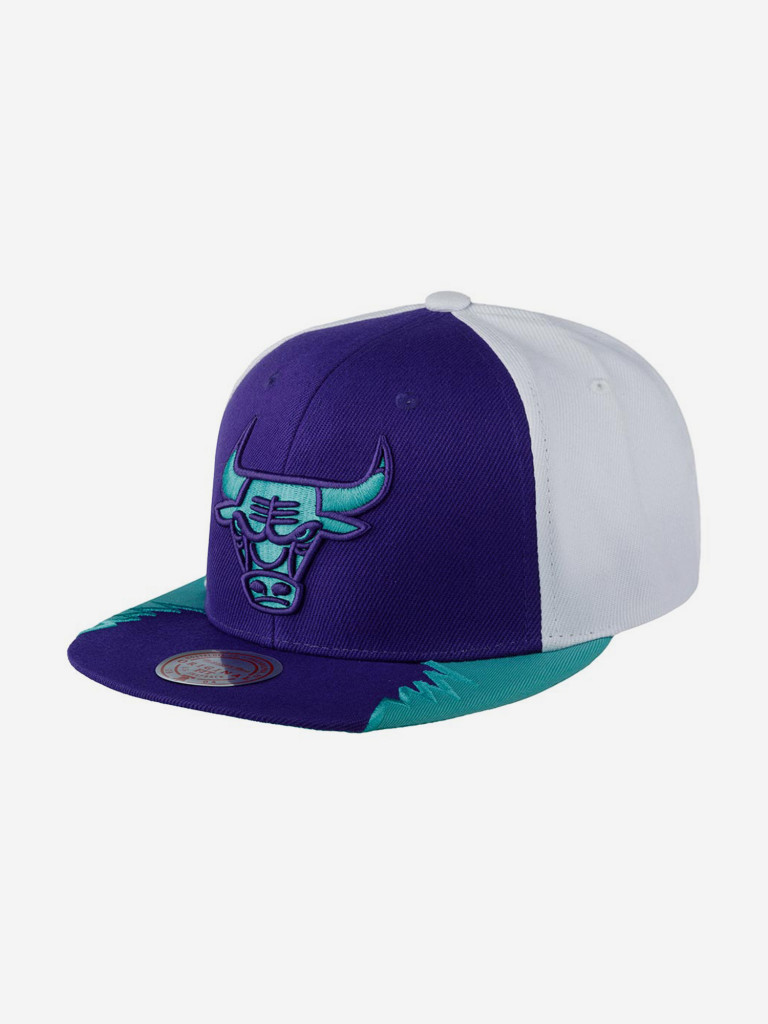 Бейсболка с прямым козырьком MITCHELL NESS HHSS1102-CBUYYPPPPURP Chicago Bulls NBA (фиолетовый)