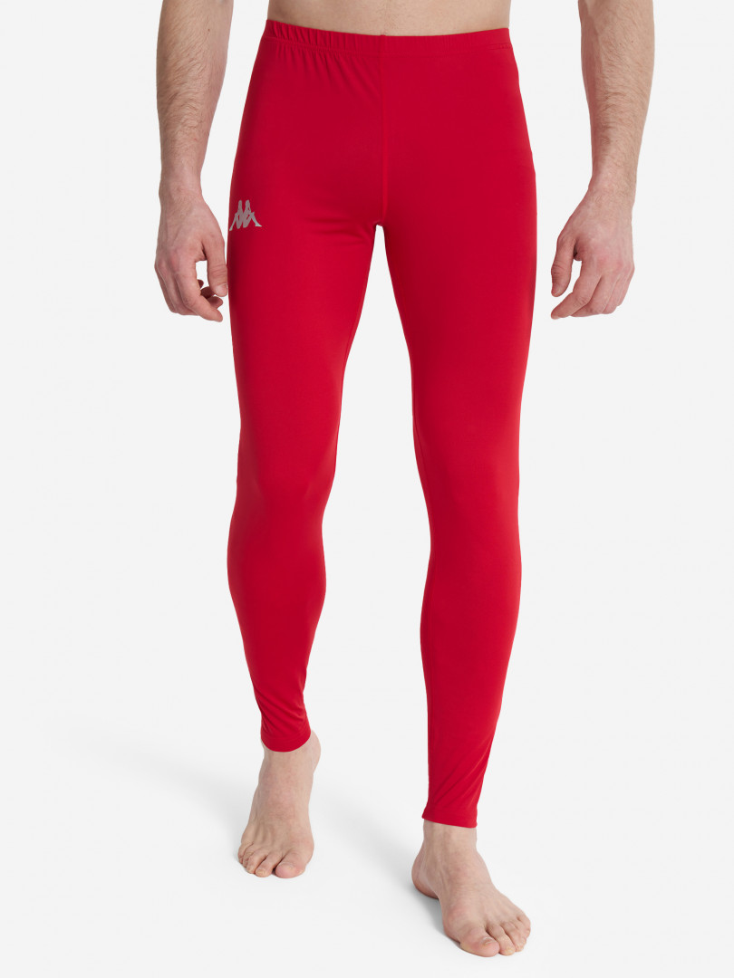 фото Тайтсы мужские kappa, красный