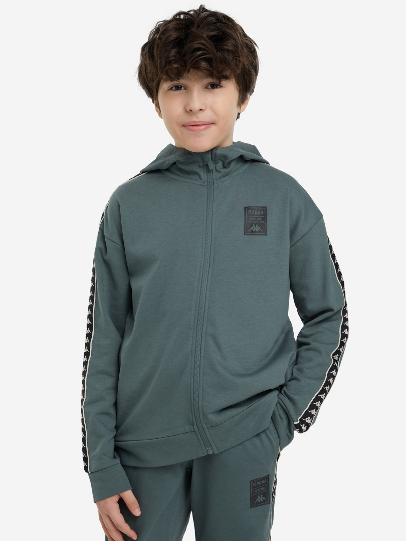фото Толстовка для мальчиков kappa, зеленый