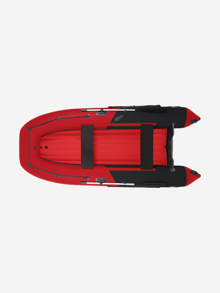 Надувная ПВХ лодка НДНД Grouper 350, черно-красный