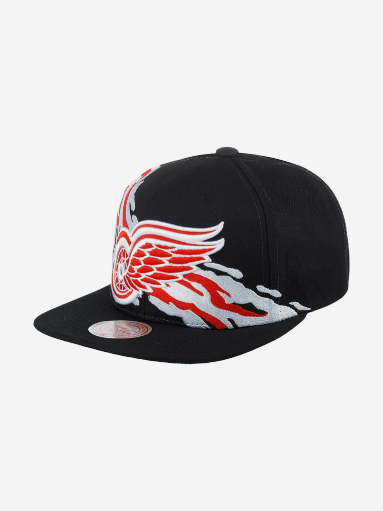 Бейсболка с прямым козырьком MITCHELL NESS 6HSSSH22087-DRWBLCK Detroit Red Wings NHL (черный)