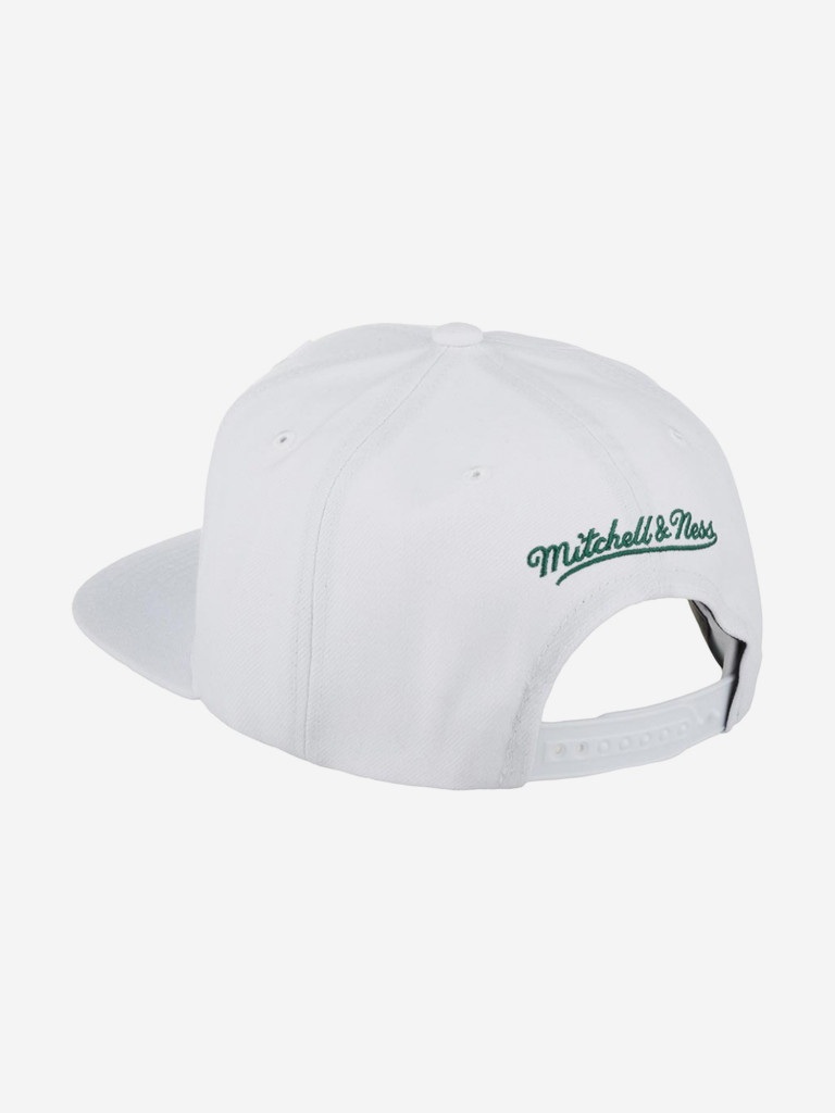 Бейсболка с прямым козырьком MITCHELL NESS 6HSSJS19202-MBUWHGN Milwaukee Bucks NBA