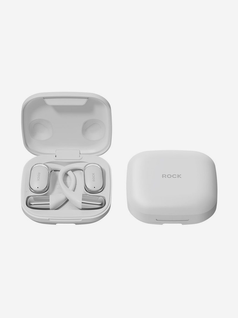 Беспроводные наушники с шумоподавлением ROCK X718 OWS Bluetooth Earphones белые