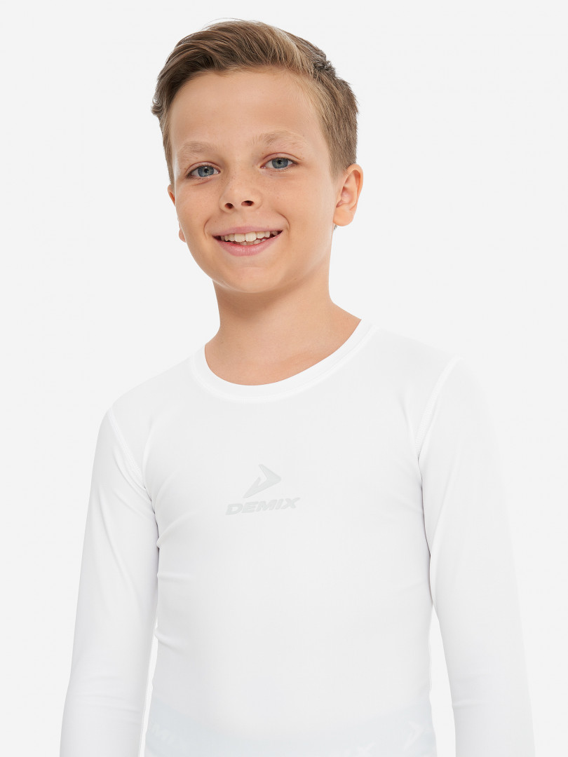 Лонгслив компрессионный для мальчиков Demix Белый 749₽