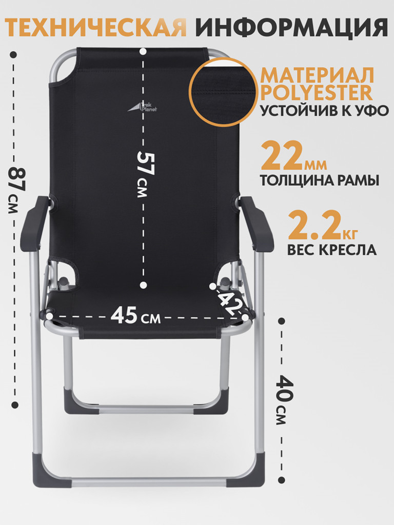 Складное кресло Trek Planet Copper XL Alu Opal