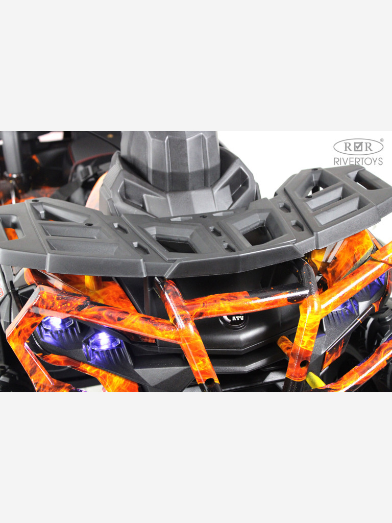 Детский электроквадроцикл RIVERTOYS Z111ZZ огненный