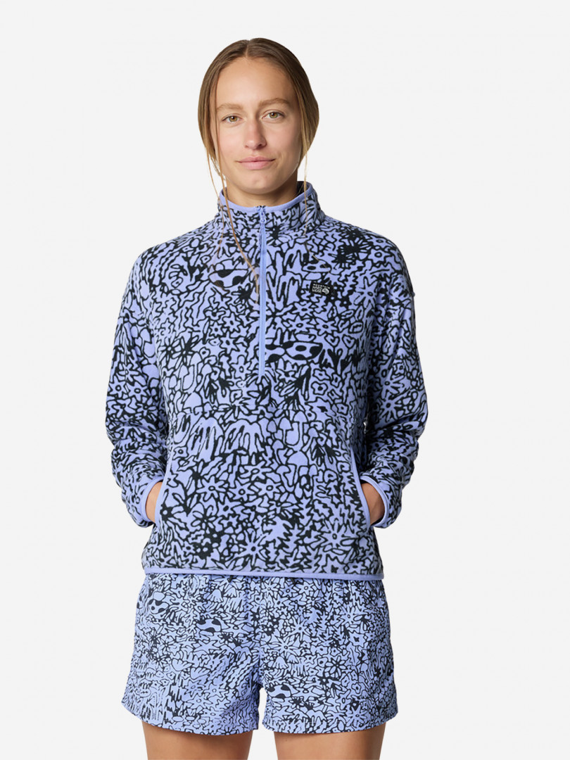 Джемпер флисовый женский Mountain Hardwear Microchill Half Zip Фиолетовый 5399₽