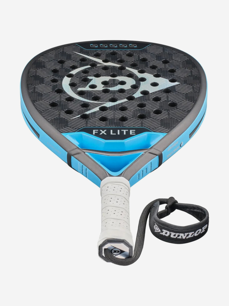 Ракетка для падел-тенниса Dunlop FX Lite Gun Metal Cyan Metallic