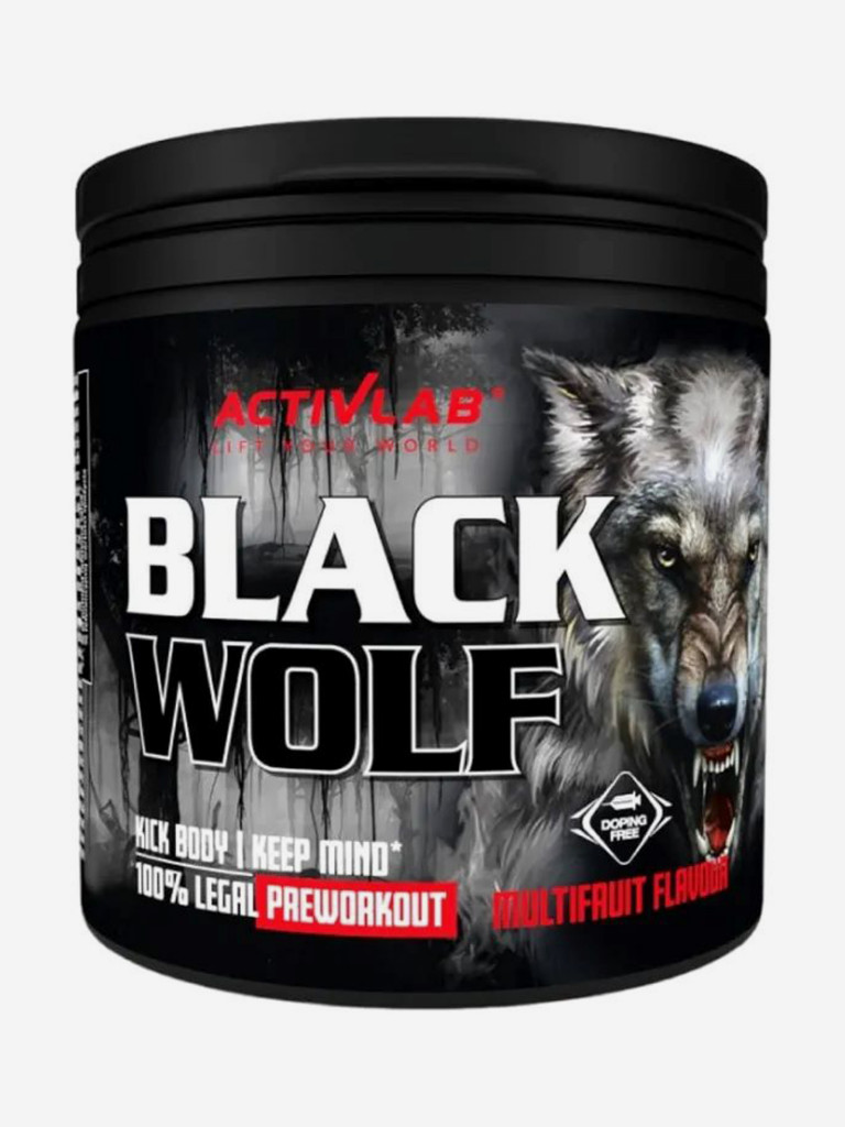 Предтренировочный комплекс Activlab Black WoIf, 300 г, мультифрукт