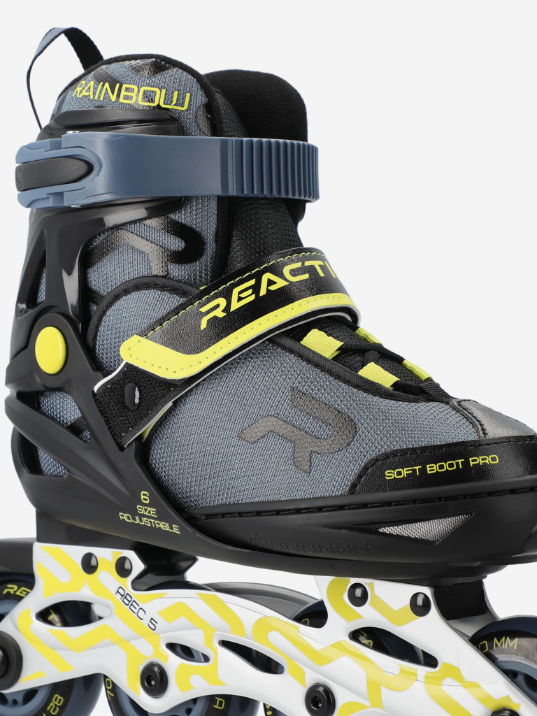 Роликовые коньки детские раздвижные Reaction Rainbow boy