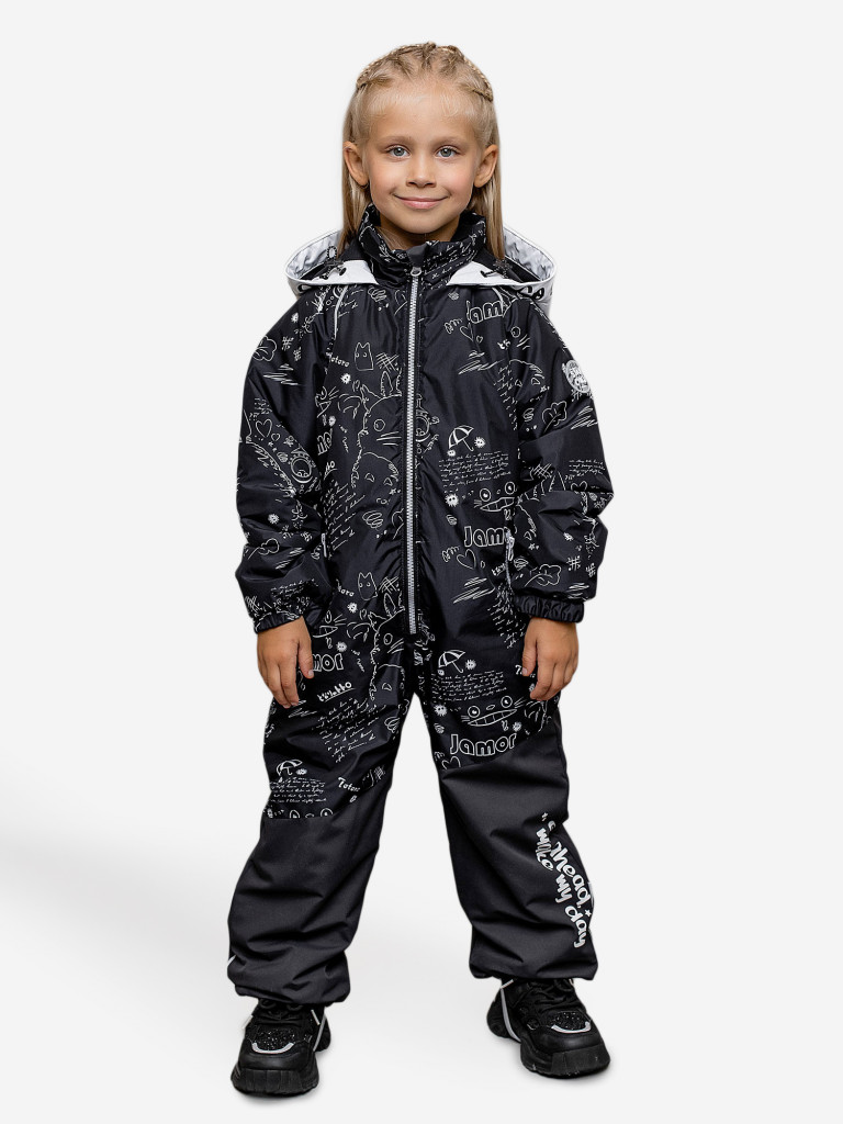 Комбинезон для девочки batik Риока принт черный