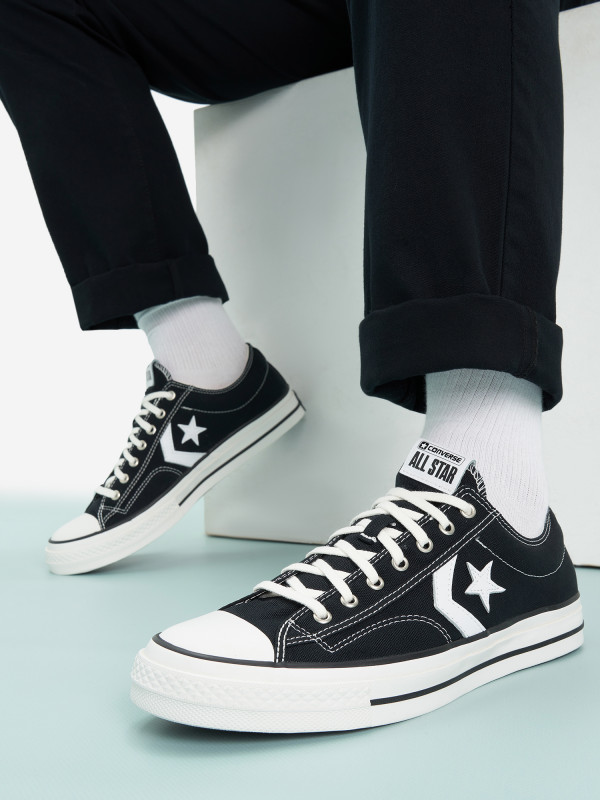 Кеды мужские Converse Star Player 76 черный/белый цвет — купить за 6599 руб. со скидкой 40 %, отзывы в интернет-магазине Спортмастер