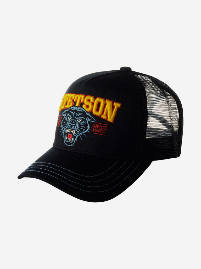 Бейсболка с сеточкой STETSON 7761118 TRUCKER CAP WILD ONES (черный)