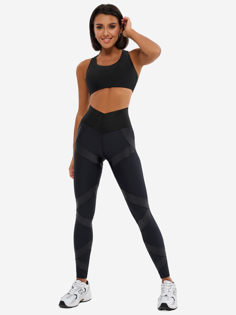 Лосины женские Bona Fide Mummy Strip Skin Edition "Black"