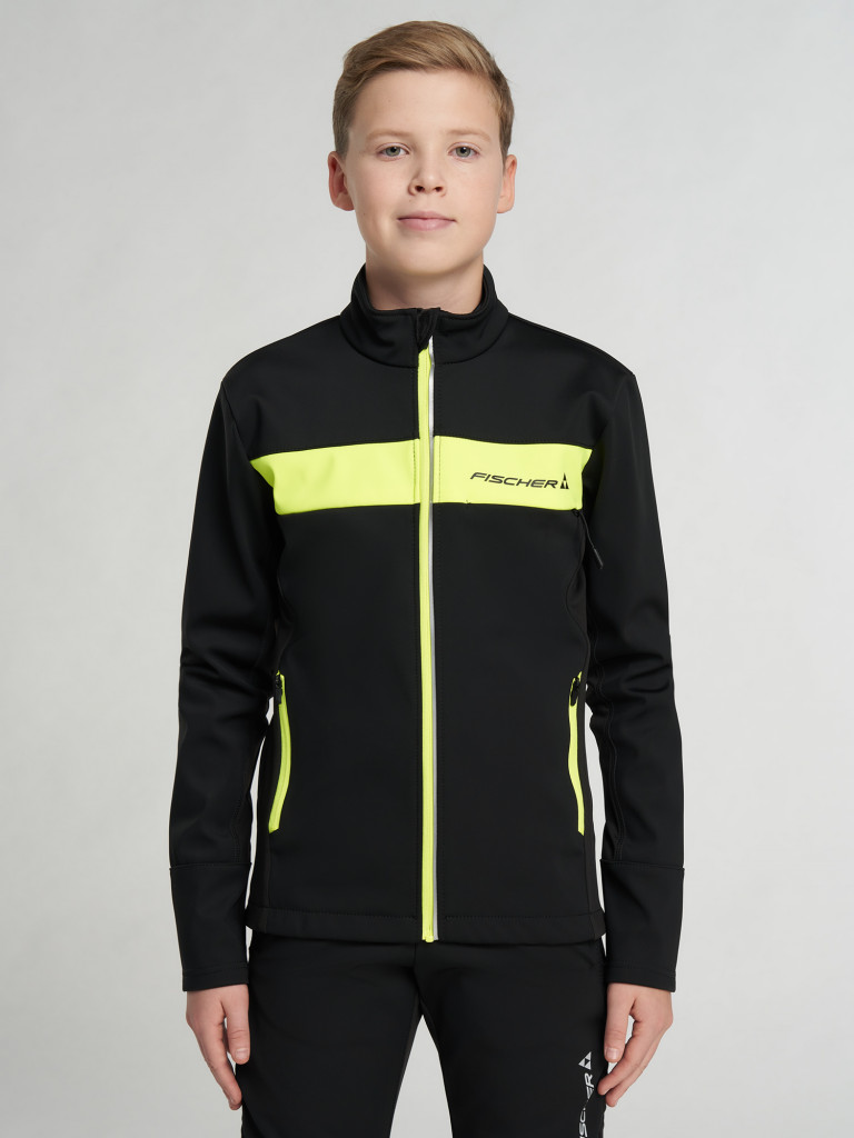 Куртка для беговых лыж для мальчиков Fischer Softshell Warm