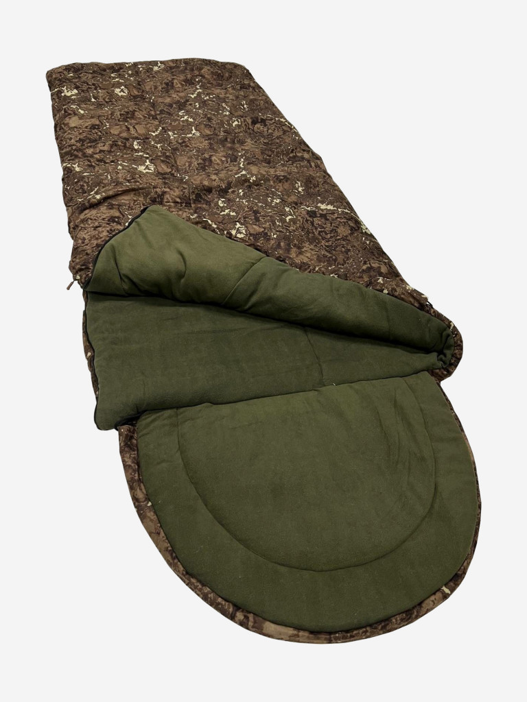Спальный мешок Huntsman Standart зимний утепленный с подголовником одноместный (до -22) для охоты и рыбалки