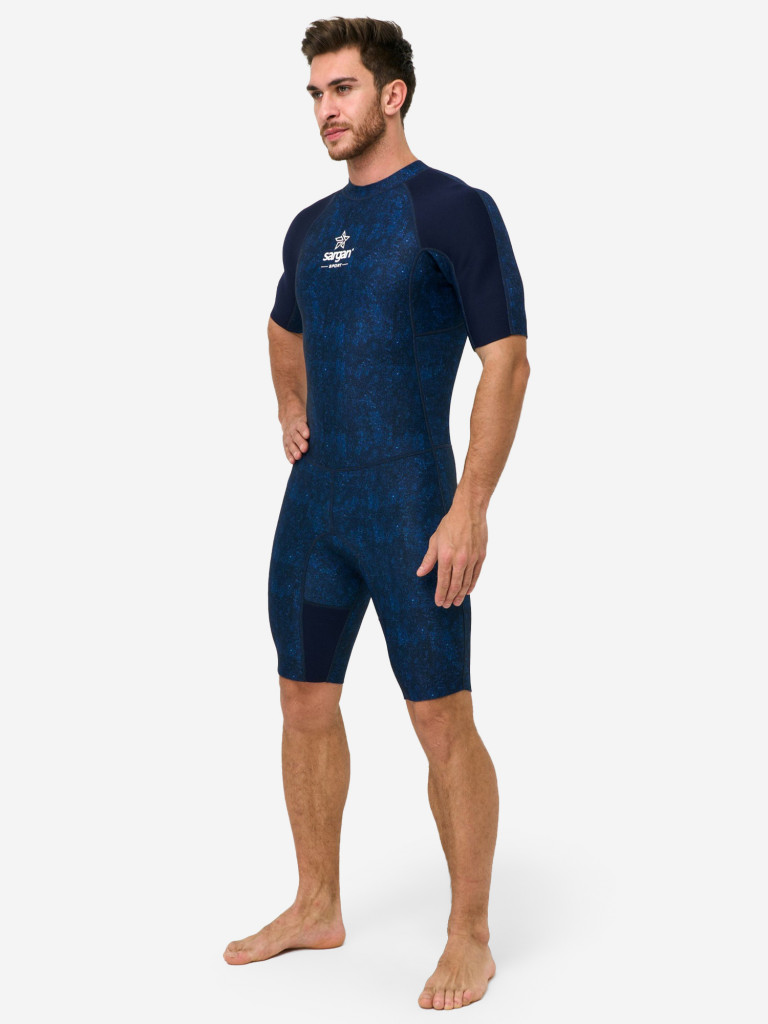 Гидрокостюм неопреновый короткий мужской 2мм SARGAN Sport
