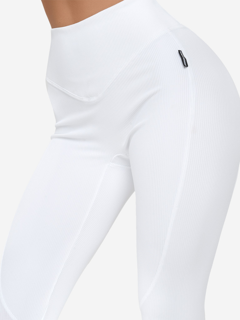 Лосины женские Bona Fide: Leggings "Ribbed White"