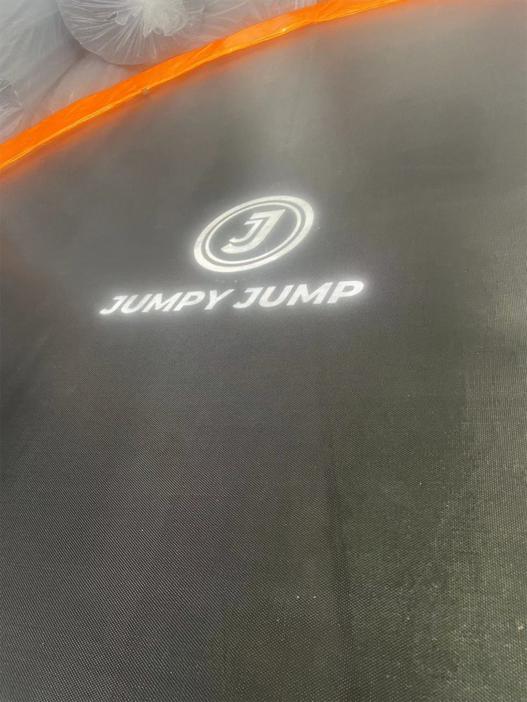 Батут детский каркасный JUMPY JUMP с защитной сеткой диаметр 306 см оранжевый