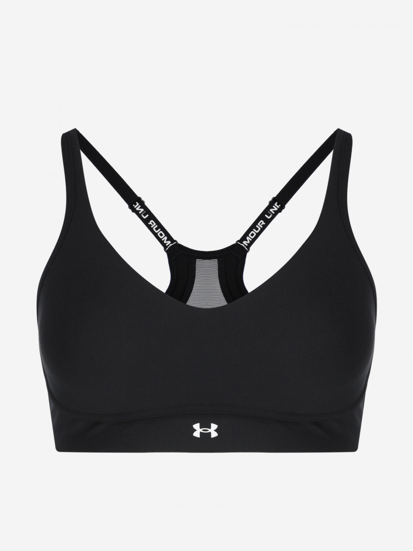 фото Спортивный топ бра under armour infinity, черный